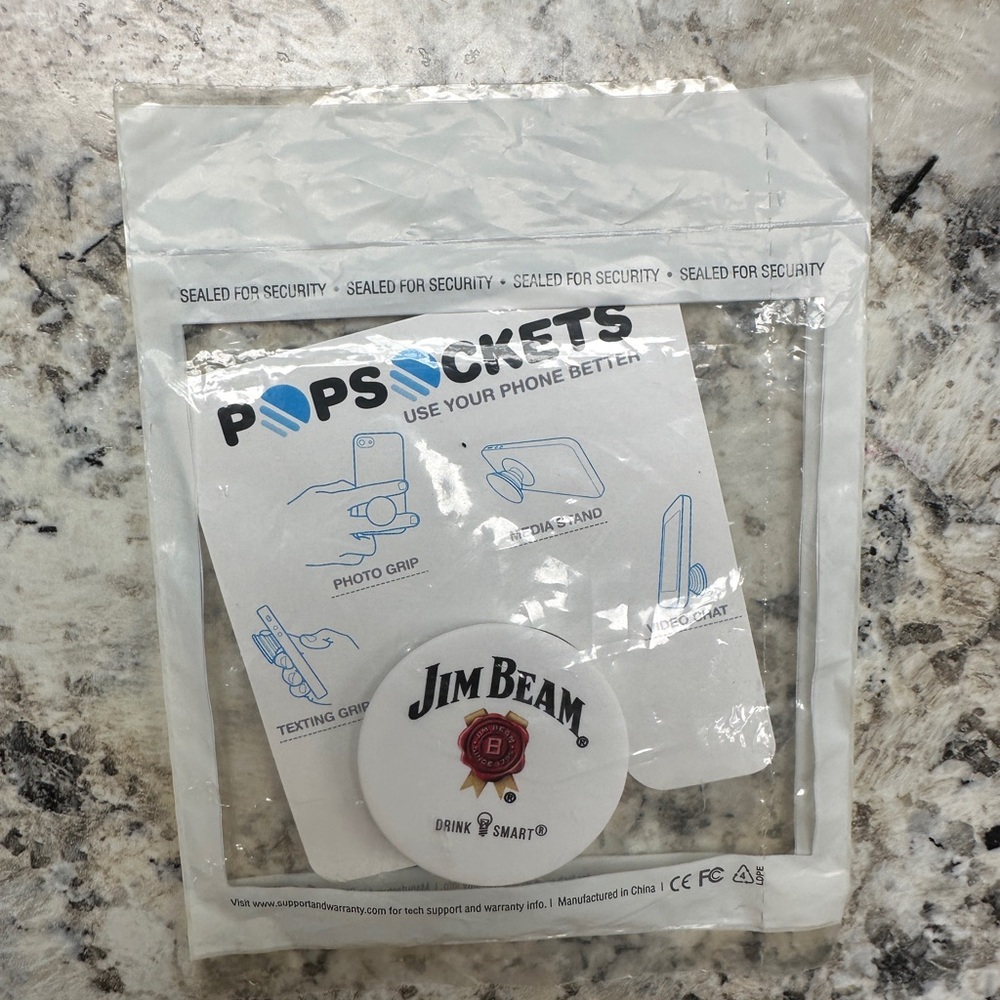 Jim Beam Logo PopSocket Phone Grip